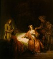 José acusado por Rembrandt, la esposa de Potifar